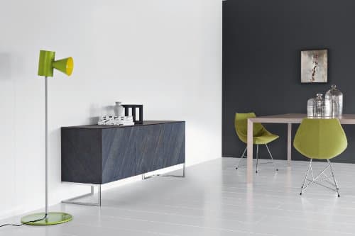 Pianca Spazio Linear: Modern Sideboard/Storage Cabinet. Stone Veneered.
