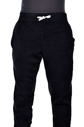 TOPING Fine Handsome Mens Fleece Jogger Pants Elastic Active Basic Urban Harem Slim Fit BlackLarge