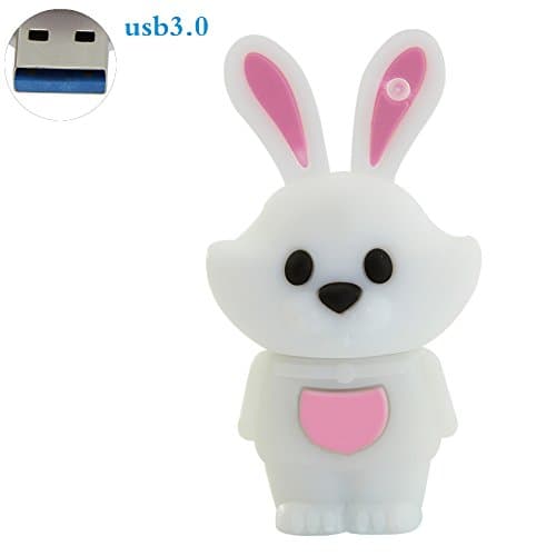 Funnyusb 32 GB USB 3.0 Flash Drive Super Speed 12 Chinese Zodiac Animal Rabbit Shape Pendrive Memory Flash Stick Drive Thumb Stick Cartoon Pendrive