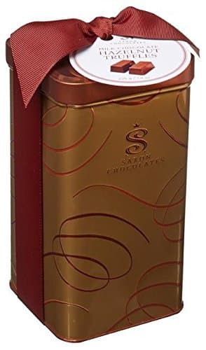 Saxon Chocolates Milk Chocolate Hazelnut Truffle Tin