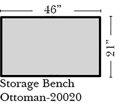 Omnia Leather Sunset Storage Bench Ottoman in Leather, Shadow Legs, Navajo Caramel