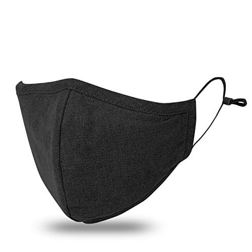 JayJay Pollution Dust Mouth Mask PM2.5 Carbon Filter Washable Cotton Respirator With Replaceable filters