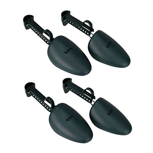 Xubox Shoe Tree Stretcher, 2 Pairs Practical Plastic Adjustable Length Men Shoe Tree Stretcher Boot Holder Organizers to Keep Shape for Boots & Tennis Shoes, Moccasins, Sneakers and More, Dark Green