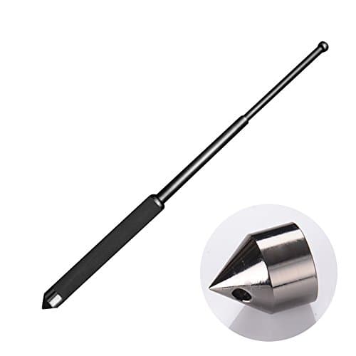 Self Defense Baton Three-section Telescopic Stick Outdoor Professional Protector Car Security Protect Collapsible Tool 21/26 iinch