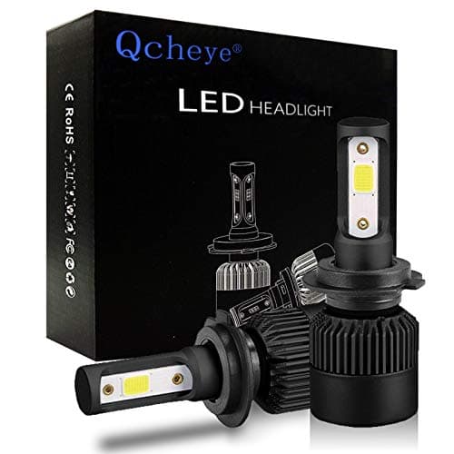 LED Headlight Bulbs All-in-One Conversion Kit - H7 2Pcs 8000Lm 6000K Cool White with Super Bright - 2 Year Warranty