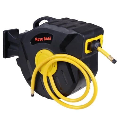 AKC-Retractable Air Compressor Hose Reel Auto Rewind Tools 3/8" X 50' 300 PSI Garage