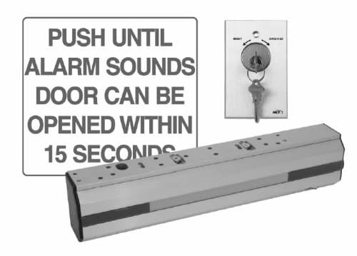 Rutherford Controls DE8310 Delayed Egress Electromagnetic Lock with External Sounder, 12/24 VDC (Pack of 1)