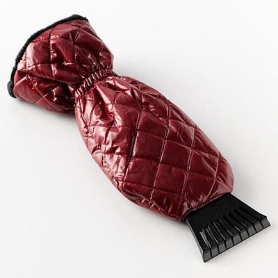 X-Gear Adventure Series - Solid Ice Scraper Mitt, Red Metallic