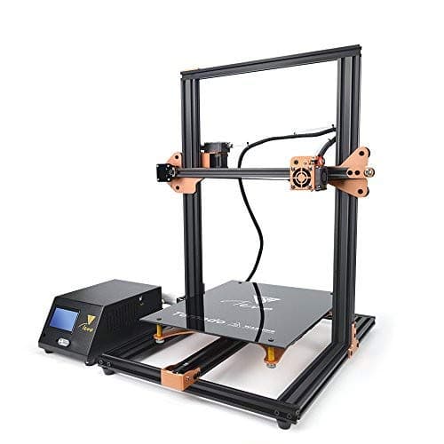TEVO Tornado 3D Printer, DIY Printer 3D Printing impresora 3D Printer with Titan Extruder for PLA, ABS, TPU, Copper, Wood, and Flexible Filaments, 300 x 300 x 400mm Gold and Black