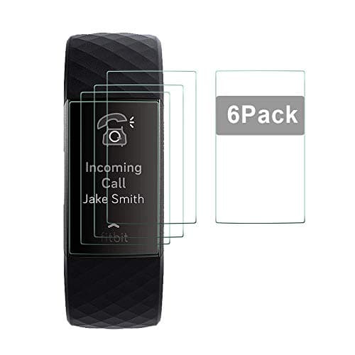 Widamin 6Pack, Screen Protector Compatible with Fitbit Charge 3, TPU protector, Scratch-Resistant, screen easy to clean