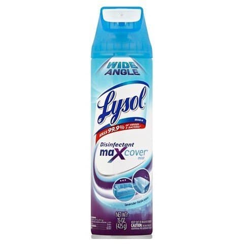 Lysol Wide Angle Disinfectant Max Cover Lavender Fields Mist - 15 oz TRG