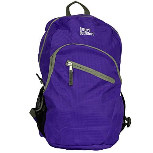 Best Packable Ultra Lightweight Backpack 35L (Purple Large) For Men and Women Handy Daypack Travel, Camping, Outdoors, Hiking - Sale By Explore Outfitters