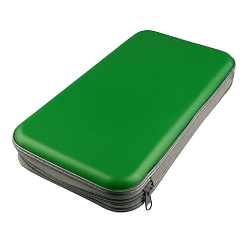 CD / DVD Case , Superiorbuy 80 Capacity CD DVD Wallets Storage Hard Plastic Organizer Green