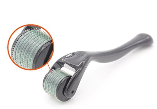 Derma Roller Kit 0.25 mm – 540 Titanium Micro Needles | Professional Medical-Grade Microneedling Kit for Facial and Body Skin Care Massager | Perfect for all Skin Types | Green & Black | Amazing Prime