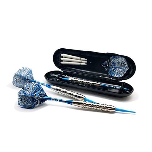 21 Grams Soft Tip Darts with 3 Dart Flights, 3 Soft Shafts and Storage/Travel Case for Electronic Dartboard