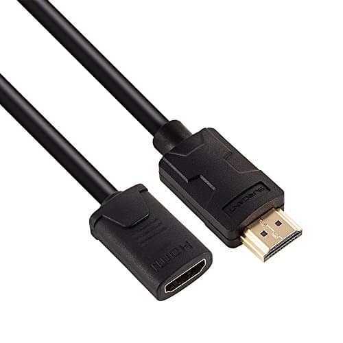 SURGANT HDMI Extension Coupler Cable 1.5FT/0.5M 2.0 Version High Speed Supports Ethernet 4K 3D 2160P and Audio Return Channel Plastic Transform-er Series for PS4 XBOX (1.5FT/0.5M)