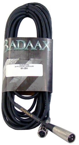 Bad Aax BA-M1-25-I 25-Feet Microphone Cable