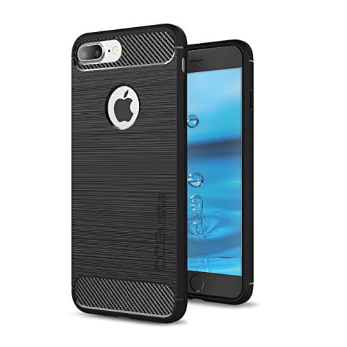 iPhone 7 Plus Case by CCBusta Carbon Fiber Design Stylish Slim Shockproof Protective Soft TPU Case for Apple iPhone 7 Plus (Black)