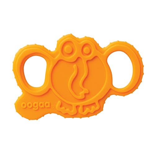 oogaa Home Elephant Teether Easy Clean, Baby Safe High-Grade Silicone, Orange