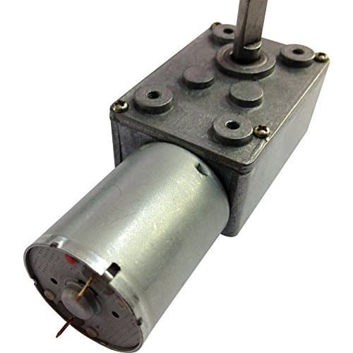 Tsiny 12 V Reversible Electrical DC Worm Gear Worm Gear Motor Low Speed 2 RPM for Drive Replacement Parts by DC