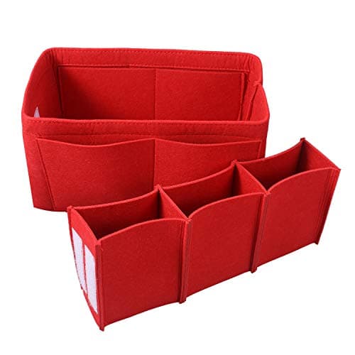 Biupfa Felt Insert bag, Multi Pocket Bag in Bag for Felt Purse Handbag Organizer,3 sizes,4 colors