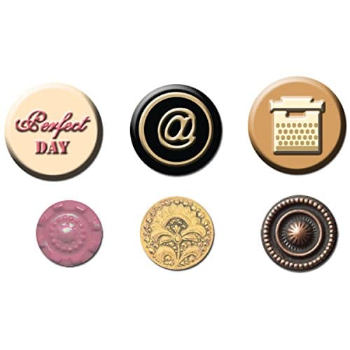 Romance Novel Cameos & Buttons 6/Pkg-