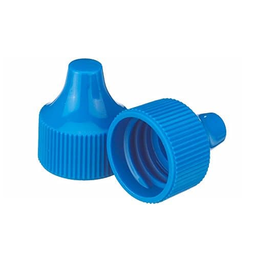 Wheaton 242524 Tip for 20-410 Screw Cap and 30-125mL Dropping Bottles, 20 mm Diameter, Polypropylene, Blue (Pack of 100)