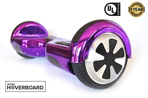 DTC Technologies Model R6 Hoverboard Self-Balancing Scooter UL-2272 Certified (Chrome Purple)