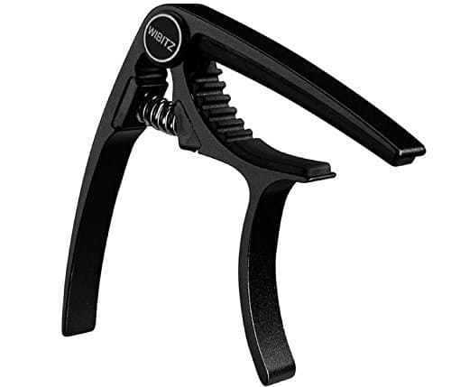 Wibitz Guitar Capo 6 String Make Guitar Playing Easier for Acoustic and Electric Guitars (Black)