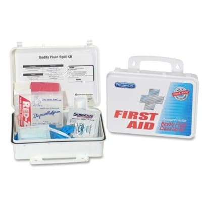 PhysiciansCareTM Bloodborne Pathogen Kit, OSHA/ANSI Compliant, Plastic Case