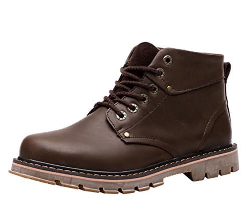 CIROHUNER Men’s Lace-up Second Shift Steel Toe Work Boots (6.5 US, A Clay)