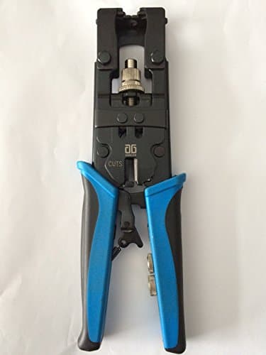 Professional Compression Crimping Tool for RCA, BNC, F Type and Watertight Fittings