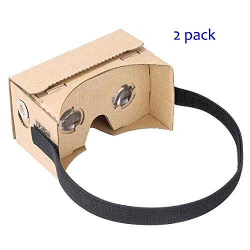 Google Cardboard by IHAUQI with Headstrap 2 Pack Unibody Design Pre-assembled Easy to Setup and Use