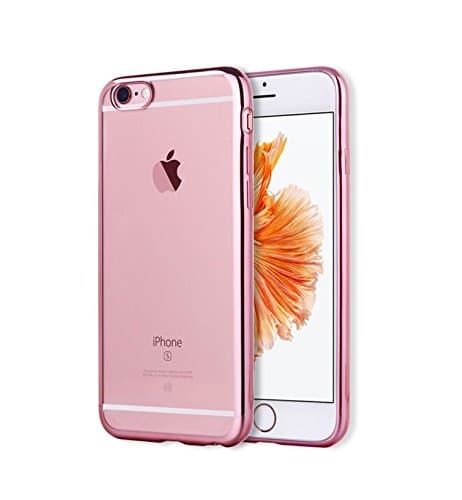 iPhone 6s Plus Case, IIYBC® Bling Soft Full Body TPU Transparent Back Cover Case for iPhone 6s Puls and iPhone 6 Plus 5.5 inch (Rose Golden)