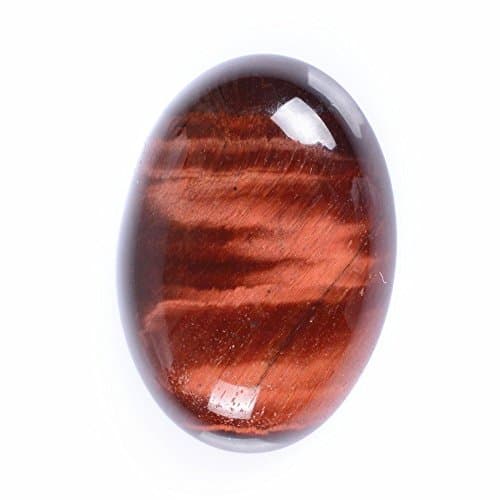30x22mm Oval Cabochon CAB Flatback Semi-precious Gemstone Ring Face (Red Tiger Eye)