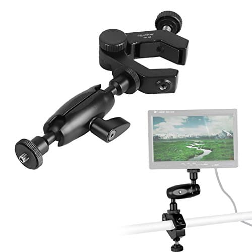 Aluminum Flexible Magic Arm, Kingjue Dual-direction Adjustable Pole Clamp Mount with Universal Camera Super Clamp for DSLR Camera Rig, LED Lights, Flash Lights