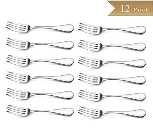 Pound K 12 Stainless Steel Dinner Fork, Flatware 7.2-Inch, Set of 12