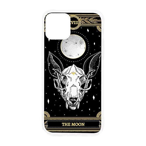 Shockproof TPU Case for iPhone 11 Pro Max-6.5 Inch, Marigold Tarot The Moon Designed for iPhone 11 Pro Max Case - Durable Full Protective Scratch-Resistant Drop-Proof Cover Case