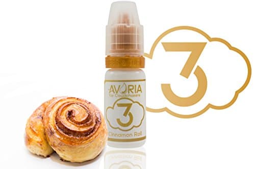Avoria Cloud Chasers 3 Nicotine Free Cinnamon Roll Liquid for E-Cigarettes, 10 ml