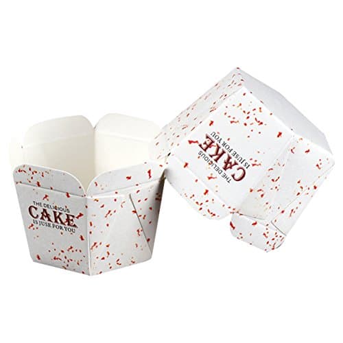 Premium Baking Cups Small-Flared Paper Baking Cups Perfect for Muffins Cupcakes or Mini Snacks Hexagonal paper Cup 100pcs