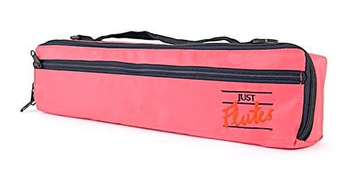 Just Flutes Flute Case Cover with Shoulder Strap, Pink