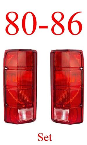 80 86 Truck & Bronco Tail Light Set