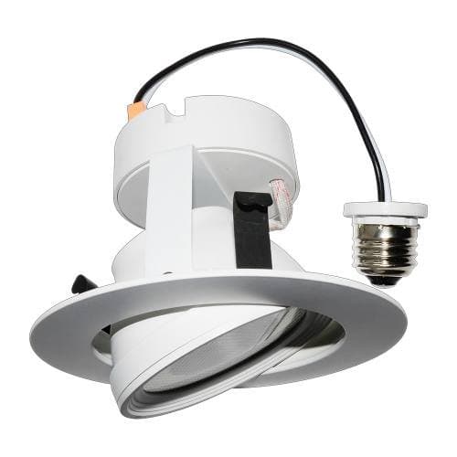 Cost Less Lighting 4 Pack - 4" Inch LED Gimbal Recessed Light Fixture 3000 Kelvin - 5 Year Warranty
