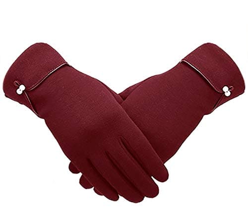 Knolee NEW Warm Winter Elegance Womens Thick Lining Touchscreen Gloves