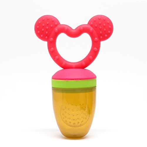 Mimosa Designs Feeder and Teether (Red, pink and Green)