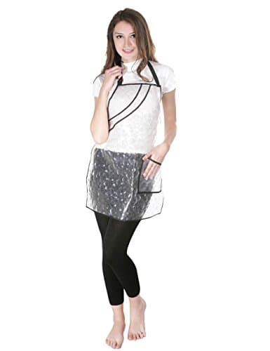 XMW Professional Environmentally Friendly and Renewable Adjustable Translucent Salon Apron with Pocket Translucent