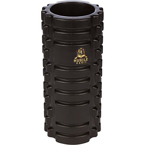Massage Foam Roller, 13" x 5" ~ High Density EVA and Textured Surface for Trigger Point Massage, Myofascial Release & Physical Therapy ~ Ideal for Weightlifting, Crossfit, Yoga & More by Muscle Manic