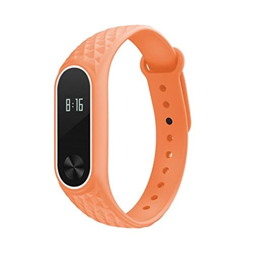 MORWIND Light Silicon Wrist Strap For XIAOMI MI Band 2 ,Xiaomi Mi Fitness Tracker Bracelet Accessories/Xiaomi Mi Band 2 Replacement Wristband Band Strap (G)