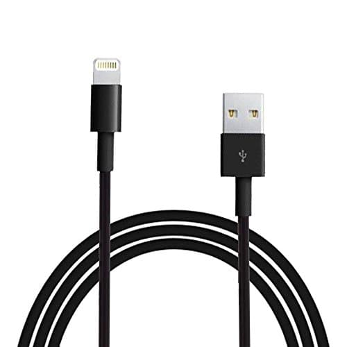 Lightning Charger, 10ft Durable iPhone usb Connectors Charging Charger Cable for iPhone X / 8 / 8 Plus / 7 / 7 Plus / 6 / 6 Plus / 5S (3 Meter Cable Black)