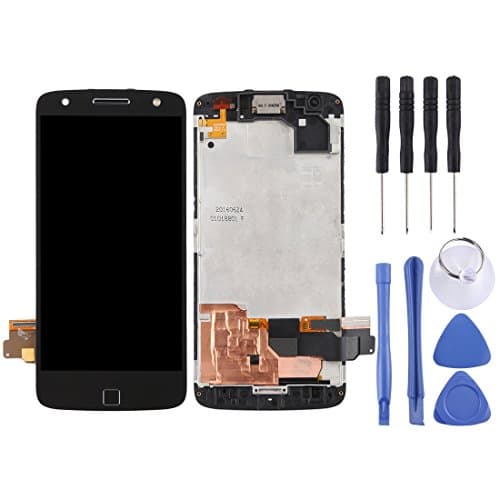 KANEED LCD Screen Replacement Parts, LCD Screen and Digitizer Full Assembly with Frame for Motorola Moto Z Force XT1650-02(Black) (Color : Black)